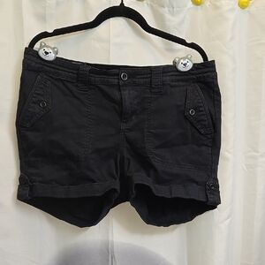 Women's Black Casual Shorts